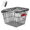 Bike Rear Storage Basket Heavy Duty Large Capacity Universal MTB Road Mountain Bicycle Metal Wire Basket Bike Accessories