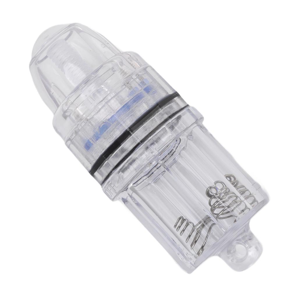 Deep Drop Fishing Light Transparent Plastic AA Battery Powered LED Fishing Light for Trolling Sea Freshwater Blue