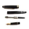 Отличная перьевая ручка MONTBLANC Meisterstck Classic белая звезда Черное золото 14K мужская Б/У