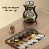 Kung Fu Glass Tea Set Semi Automatic Drip With Infuser Glass Teapot Set Magnetic Switch Teapot Teacup Set Birthday Gifts