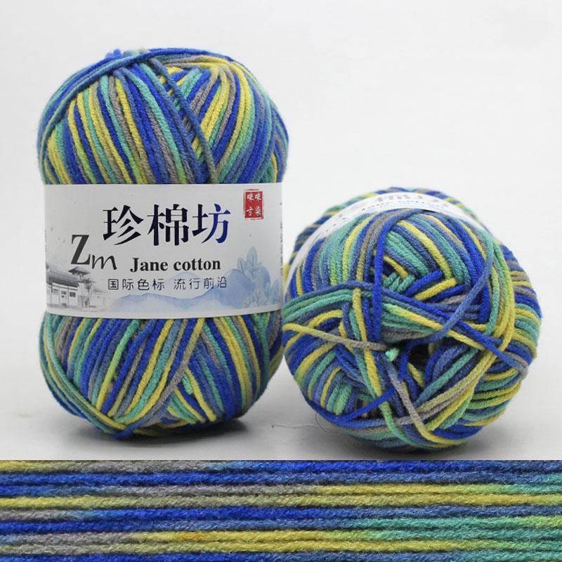 10 шт. Конфетный цвет DIY Плетеная корзина Хлопковая пряжа Ручное вязание Крючком Плед Тряпичная кукла Пряжа для вязания крючком