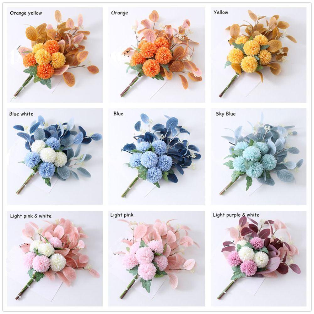 Wedding Nordic Bouquet Hydrangea Artificial Flowers Silk Flower Fake Flowers Chrysanthemum Ball