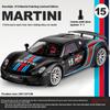 1/18 Porsche 918 Martini Окрашенный Лимитированная Серия Сплав Литой Модель Автомобиля Коллекция Хобби Украшений Звук и Свет Серия Подарок