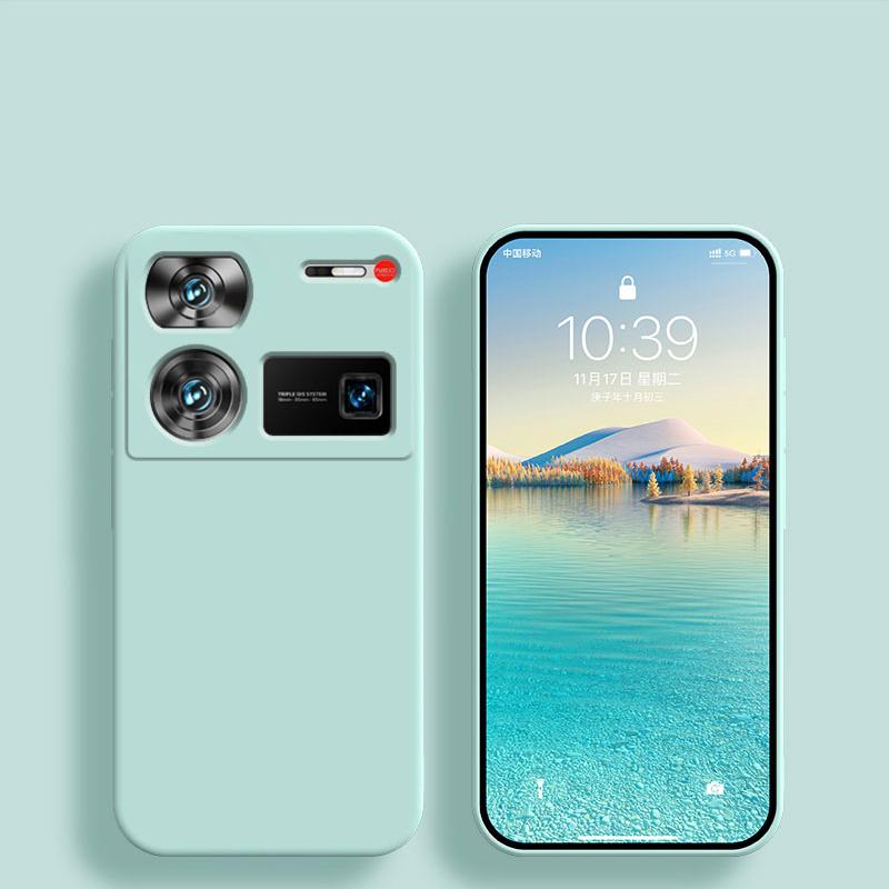 For Nubia Z60 Ultra Case Square Liquid Silicone Phone Cases For ZTE Nubia Z60 Z 60 Ultra Z60Ultra Shockproof Soft Back Cover