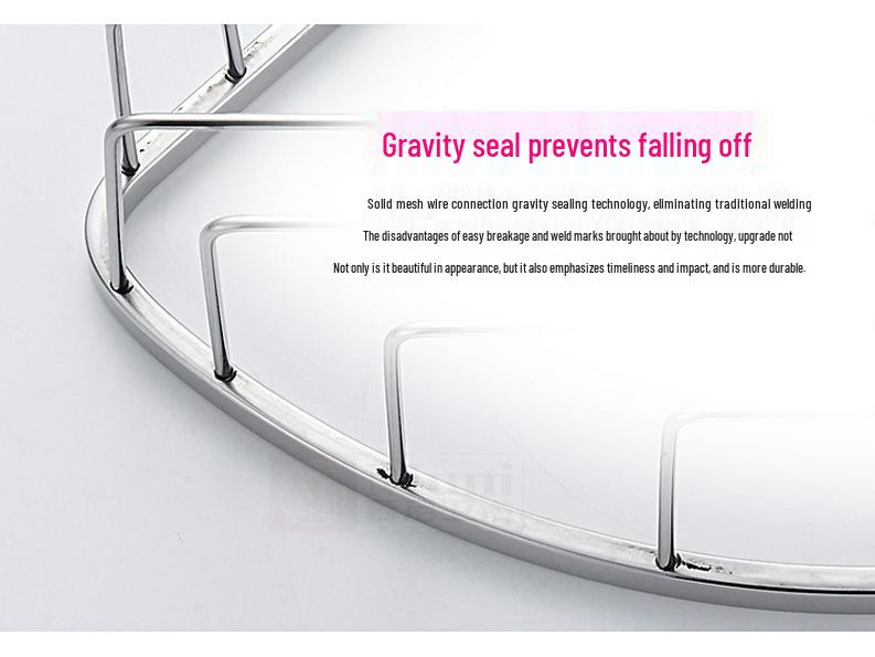 Угловая душевая корзина из нержавеющей стали с крючками и горизонтальной перекладиной для хранения в ванной комнате