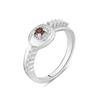 Серебряное кольцо с натуральным гранатом 0.142ct (2104100) 3.11 гр. 925 пробы