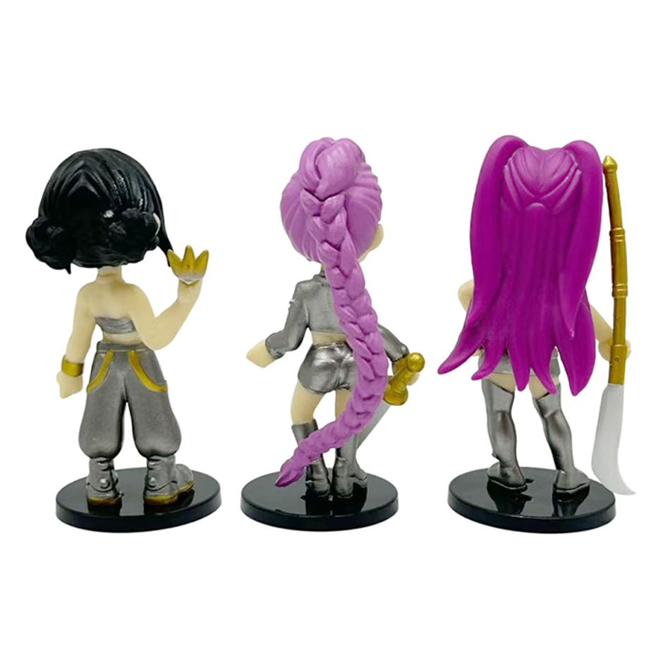 K-pop Охотники на демонов 6 шт. Фигурка-персонаж Q-версии ПВХ-игрушка Derpys Rumi Mira Zoey Sussy Фигурка Кукла Для фанатов Подарок Детский подарок