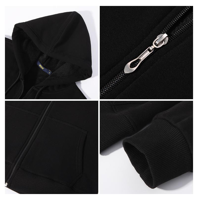 Men's Hoodies Winter Casual Hoodies Men's Tops Fashion Oversize Zipper Sports Print Men's Hoodies