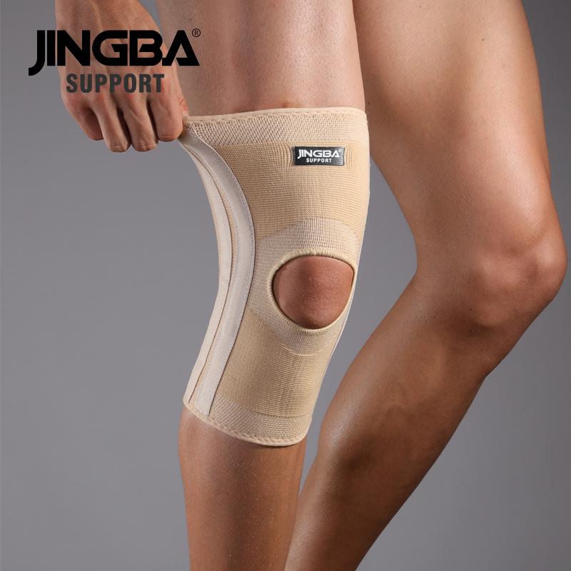 JINGBA SUPPORT Эластичный наколенник, пружинный наколенник, волейбол, баскетбол, защита колена, rodillera deportiva