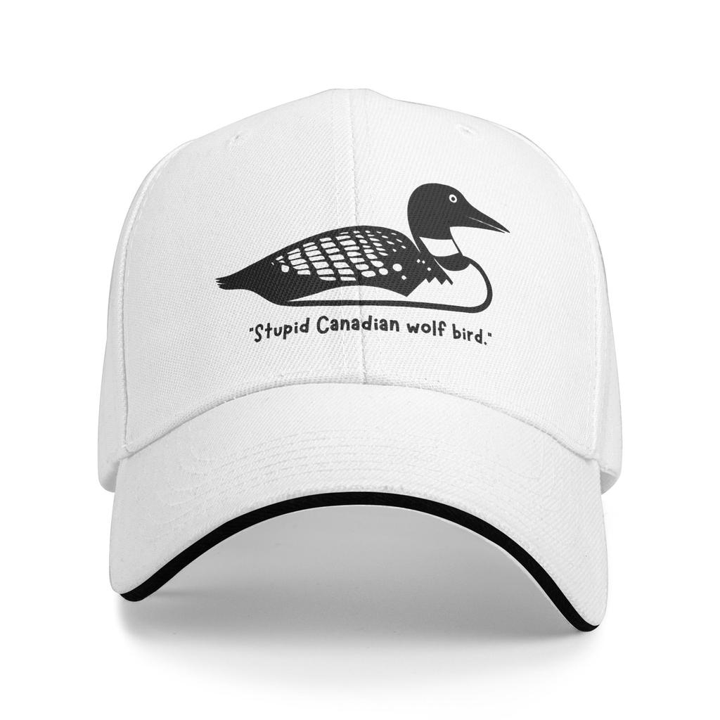 Heated Rivalry Stupid Canadian Wolf Bird Baseball Caps Merchandise Classic Sun Caps For Men Women Golf Headewear Adjustable