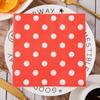 20PCS/BAG Polka Dot Print Napkin Square Embossed Square Tissue Restaurant Party Decoration Tissue