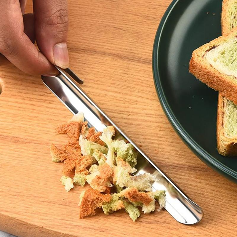 Инструмент для торта Крошкоуловитель Крошкосметы из нержавеющей стали Скребок для хлебных крошек Кухонный ресторанный инструмент для сбора крошек