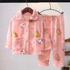 Children's Flannel Pajamas Set Home Wear Thicken Pajamas Set