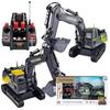 Extra Large Remote Control Excavator Toy with Flashing Lights & Sounds - Gift Box Set