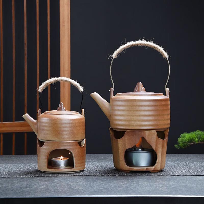 Dan Shi Zhi Yuan Coarse Pottery Teapot & Warming Set
