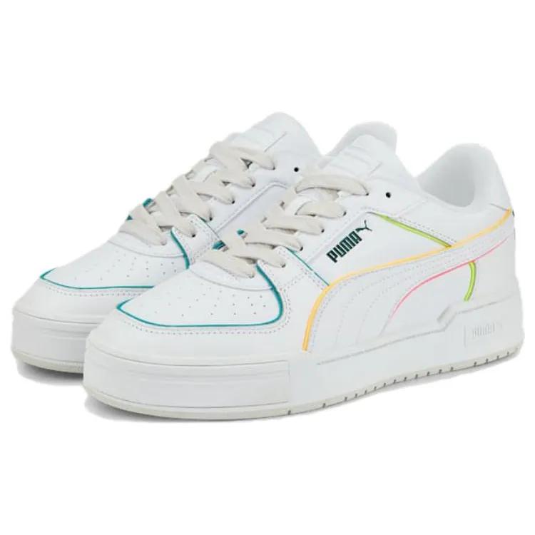 Puma CA Pro 'Sum Pop - White Colorpop' (Unisex) White / Deep Aqua / Sun Stream / Sunset Glow Skate Shoes 388557 01