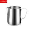 Кувшин для взбивания молока, нержавеющая сталь, 350/600/1000/1500 мл, кофейная чашка, кувшин для латте, эспрессо, капучино, молочная чашка для бариста