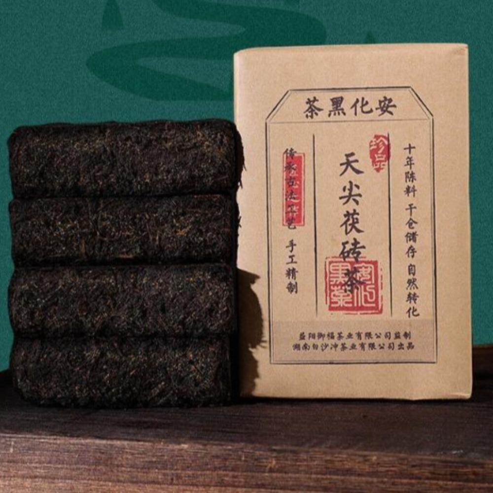 1000kg Anhua Black Tea Golden Flower Hand-built Fu Brick Tea Golden Black Tea