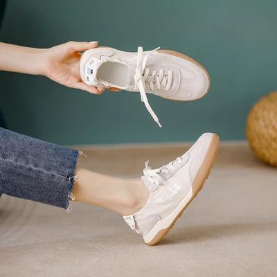 Кожаные балетки с мягкой подошвой, дышащие туфли «Форрест Гамп», женские, новые летние, легкие, для отдыха, спортивные, белые туфли