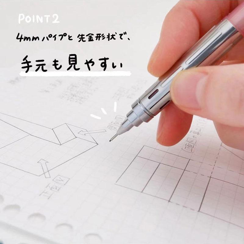 Япония Pentel PG-METAL350 Профессиональная спецификация Автоматический карандаш 0.3/0.5 Для письма и рисования Японские канцелярские товары Школьные принадлежности