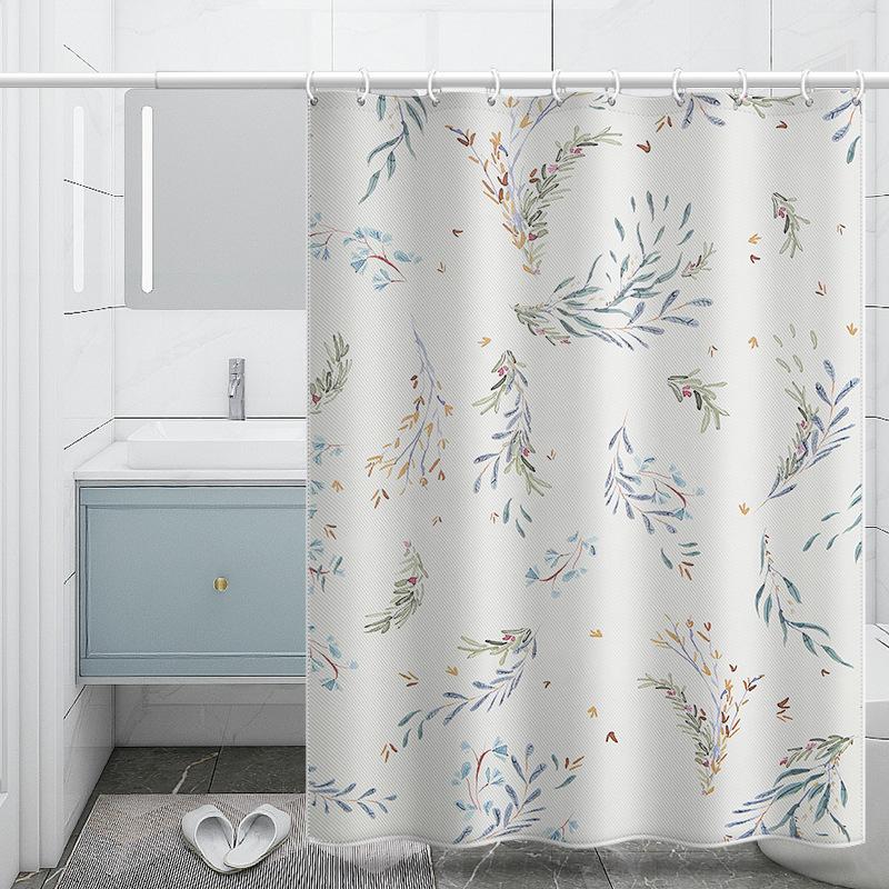 Утолщенная водонепроницаемая занавеска для ванной комнаты, устойчивая к плесени, занавеска для душа, занавеска для душевой перегородки, занавеска для душа, занавеска для ванной комнаты, бесплатная перфорация