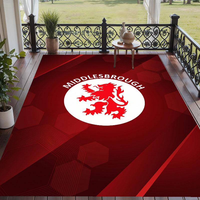 Soft Floor Carpet Middlesbrough Pattern Area Rug Decorative Mat For Home Room Decoration