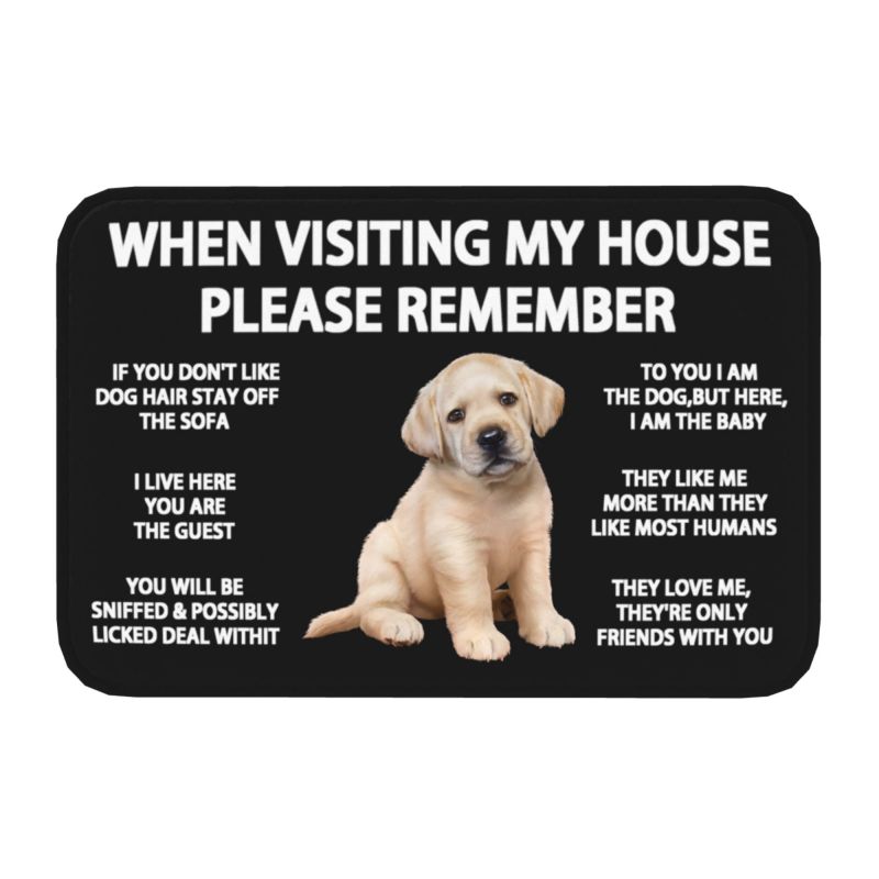 Peeking Dog Jack Russell Terrier Front Door Floor Entrance Mat Outdoor Pet Animal Bath Kitchen Doormat Living Room Carpet Rug