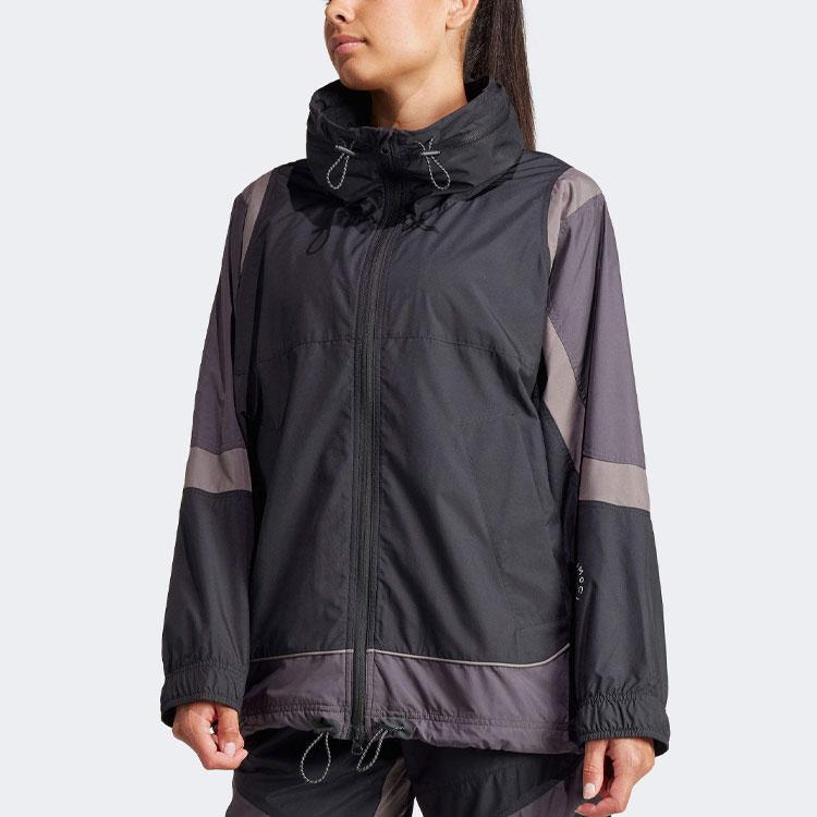 adidas Женская ветровка colorblock Черный/Серый IN3619