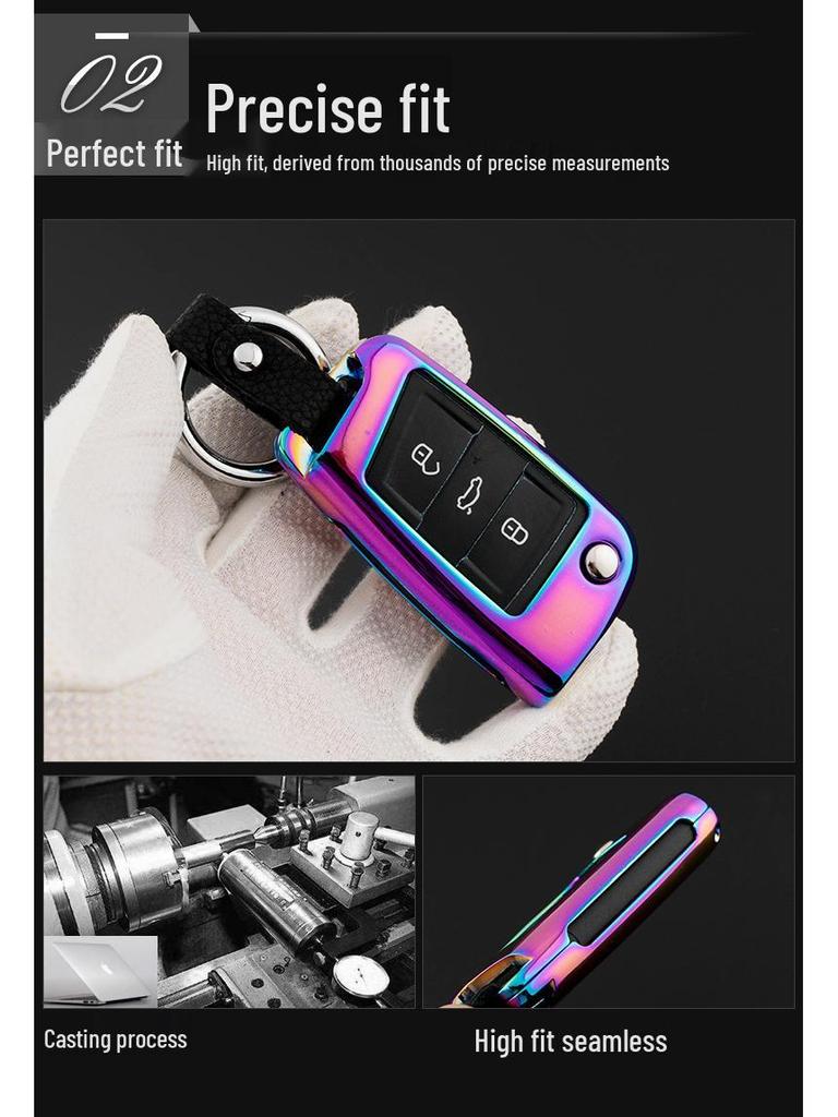 Volkswagen Key Case Cover for Touareg, Golf 7, Sportsvan, Lamando, Lingdu, Touron, Tiguan L (Women's Edition)