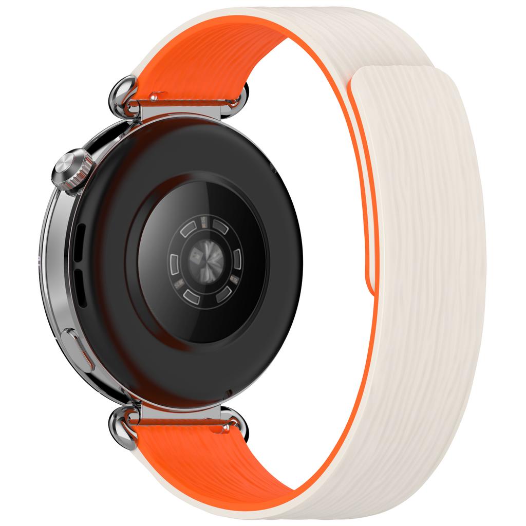 22mm Striped Silicone Strap for Huawei Watch GT 6/5/5 Pro/4 46mm/Watch Ultimate/Ultimate 2 Magnetic Watch Band
