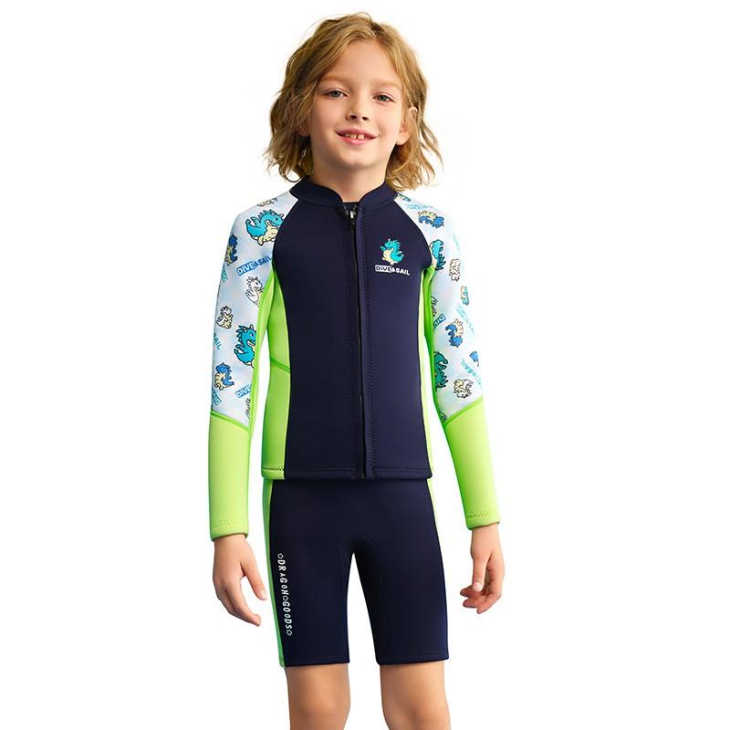 Kids 1.5mm Neoprene Wetsuit Separates Diving Snorkeling Surfing Swimming Warmth Protection Boys