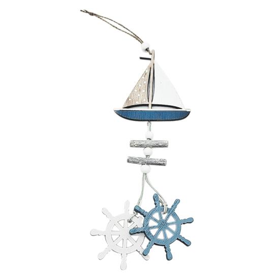 DIY Cartoon High Quality Decorative Ocean Small Fish Craft Boat Pendant Hanging Ornament Ocean Pendant Decoration