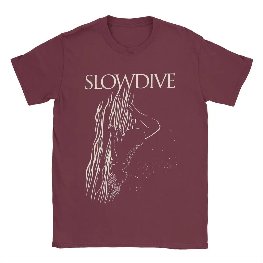 Мужская футболка Slowdive Band, 100% хлопок, новинка, футболки с коротким рукавом и круглым вырезом, летняя футболка