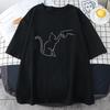 Cat Print T-Shirt for Men's Women Couple Casual Crew Neck Short-Sleeve Fashion Cotton T-Shirts Tops, Regular and Oversize Tees