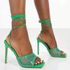 Fashion 2024 New European and American Rome Sexy Strap Mesh Women's Sandals Strap Thin High Heel Open Toe Sandals Women's