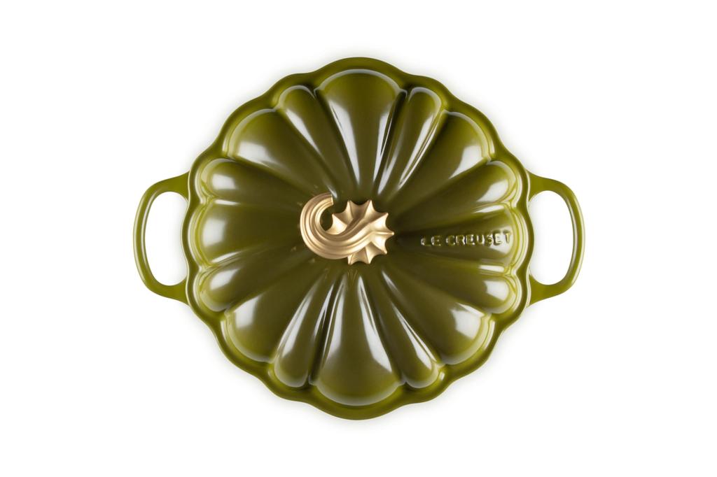 LE CREUSET Фирменная тыквенная кокотница 24 см Оливковый цвет Хэллоуин Форма для запекания Безопасна для посудомоечной машины
