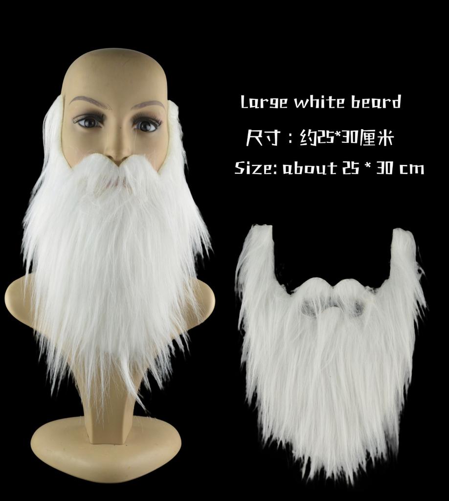 Поддельная борода для бала, плюшевая борода, ролевые игры, реквизит, имитация бороды на подбородке, дедушка с белой бородой, приветственные крики, костюм для выступлений