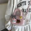 Korean Version of Cute Cartoon Doll Handbag Women's Bag 2025 Fashion Versatile Hand Small Square Bag Simple Shoulder Messenger Bag