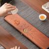 Chinese Pear Wood Dry Foam Tray For Home Use Small Rectangular Solid Tea Tray Small Store Water Tea Table Pot Holder Kung Fu Set