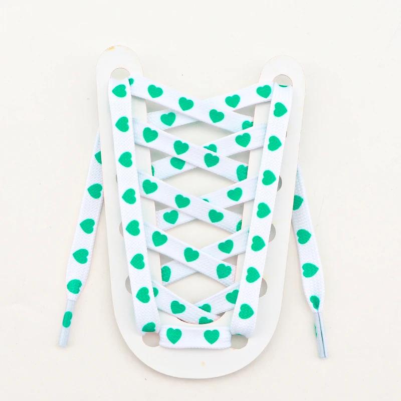 Плоские шнурки с сердечками для кроссовок, повседневные высокие холщовые шнурки для обуви для AF1/AJ1, женские мужские шнурки, аксессуары для обуви