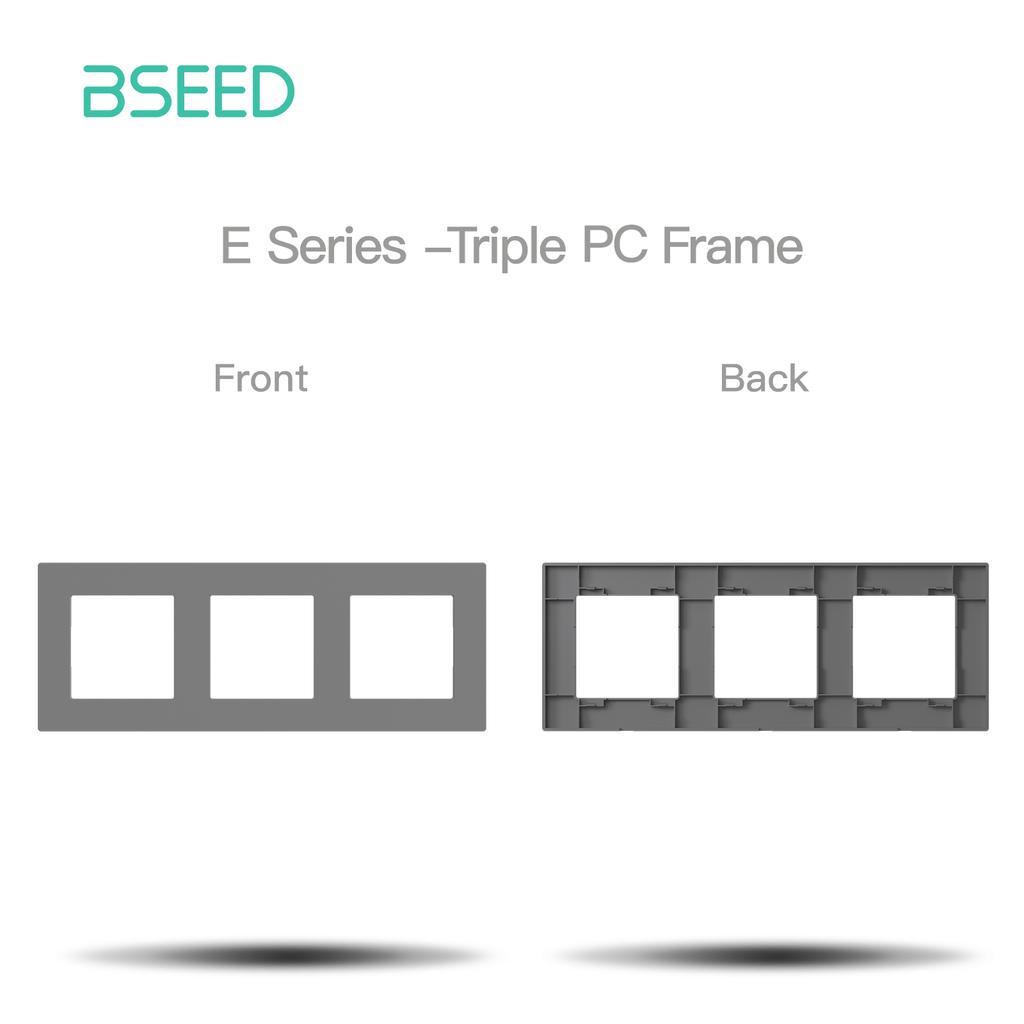 BSEED Модули для DIY выключателей, Детали выключателя света, Серая пластиковая рамка, DIY Комбинация, Настенные розетки, TV, CAT6, Зарядка USB-C, Ключ