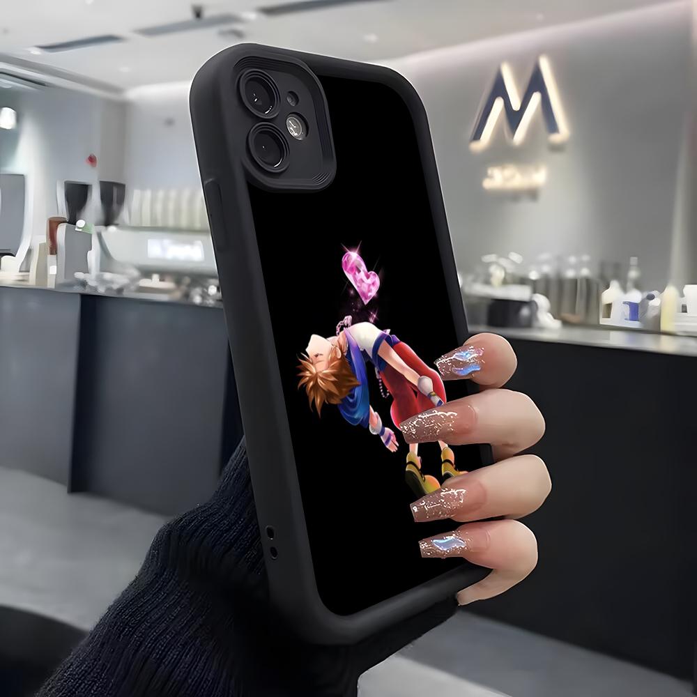 Чехол для телефона Kingdom Hearts Для IPhone Air 17 Pro Max 16 E 15 14 Pro Max 13 12 11 Mini Plus Мягкий Силиконовый Черный Чехол