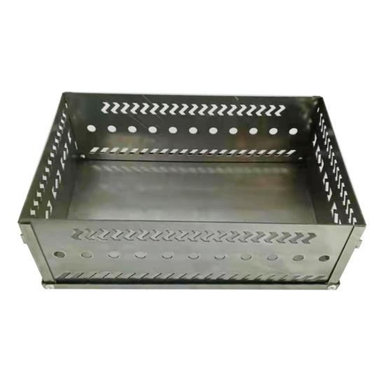 Складная уличная печь Держатель камней для сауны Корзина для дров для кемпинга Портативная термостойкая для пикника Барбекю