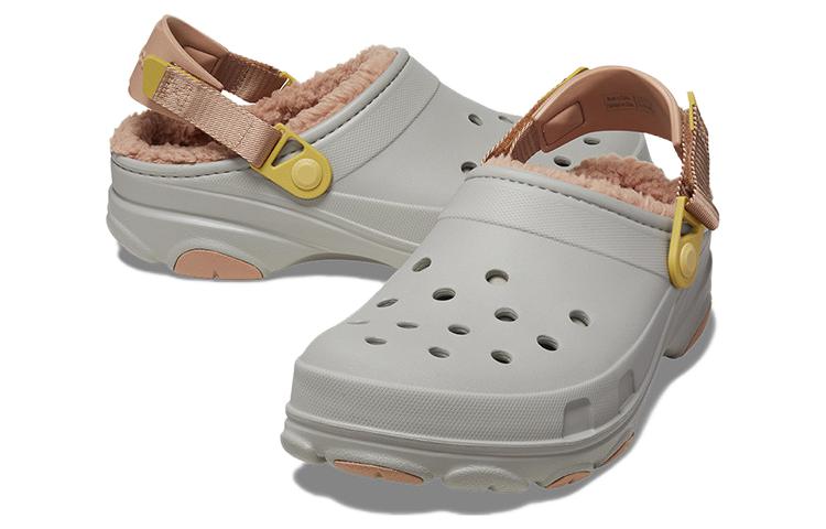 Crocs Утепленные клоги для любой местности 'Серо-коричневые' 207936-1LM