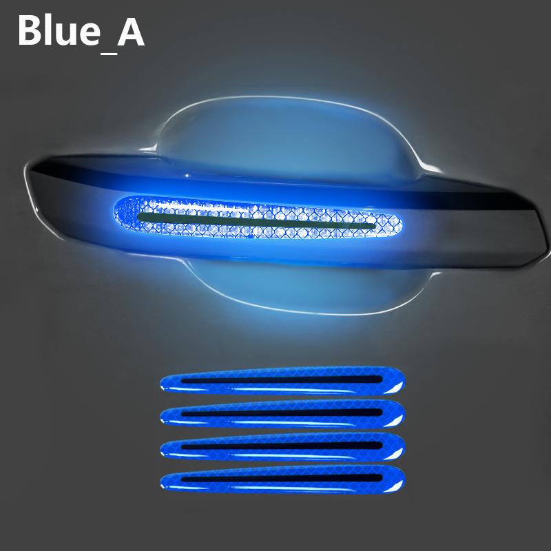 Doofoto 3D Автомобильная светоотражающая наклейка, лента, отражатель, крыло, предупреждающая полоса бампера, дверная ручка, чаша, крышка, автомобильные внешние аксессуары