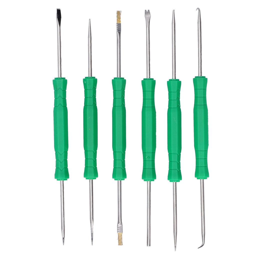 6pcs Professional Electronic Heat Assist Solder Welding Repair Tool Kit for PCB Clean