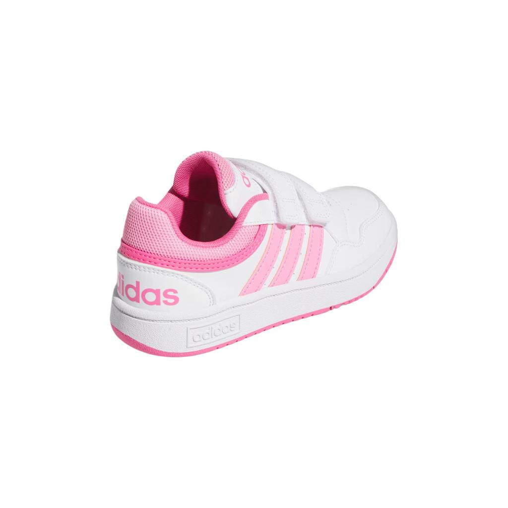 adidas Hoops 3.0 Cfc Sport Универсальные Удобные Низкие Повседневные Кроссовки для Детей Розовый Белый IG6105