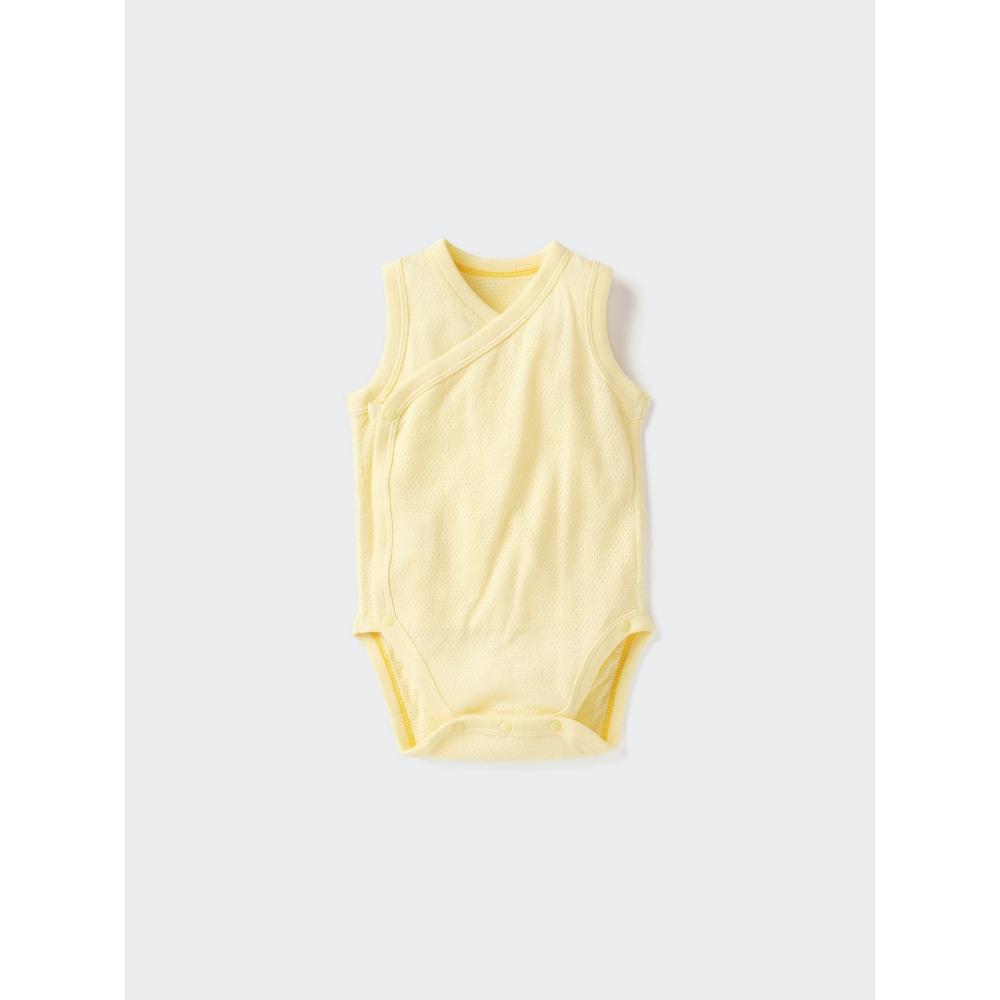 Uniqlo Боди из японского хлопка и сетки без рукавов