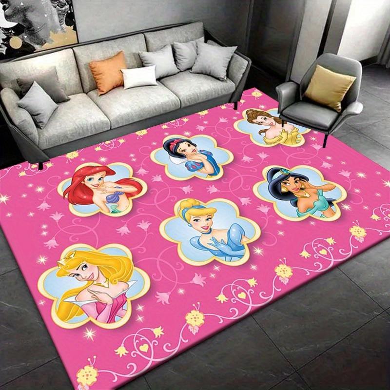 1pc Princess Pattern Area Rug Soft Flannel Floor Mat for Living Room, edroom, Kitchen, Sofa Coffee Table Floor Mat, Machine Washable