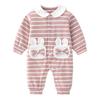 Baby Front Long Sleeve [Baby Nest] Clothes, Opening, Coverall, Romper, Cute, Kigurumi, Cotton, Pink, 18-24M